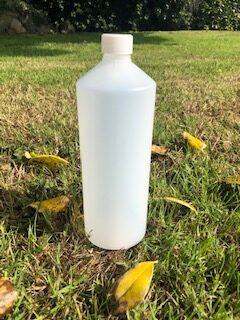 Natural HDPE plastic bottle - 1000ml