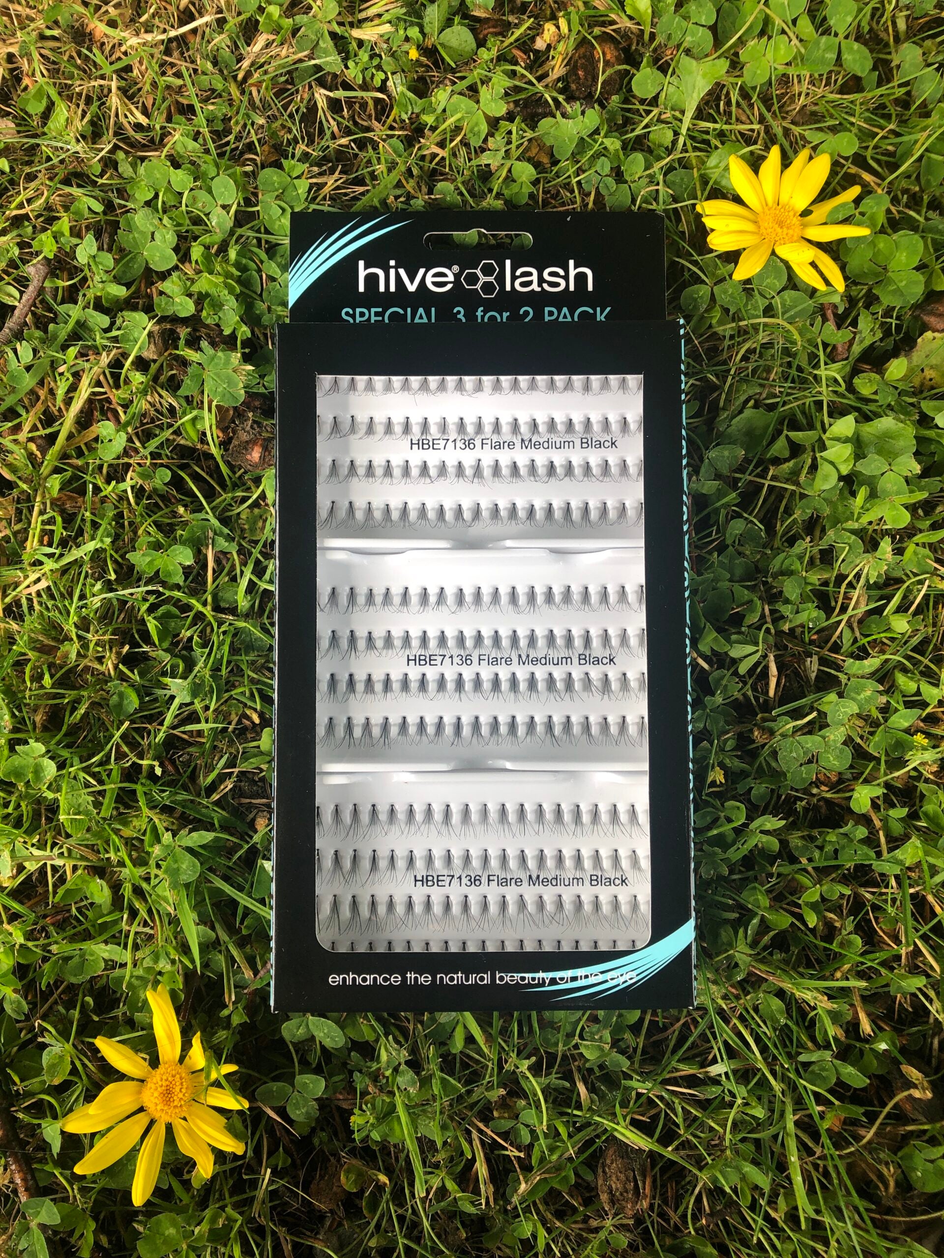 Hive Individual Lashes - Small Black Flare (3 for 2 pack)