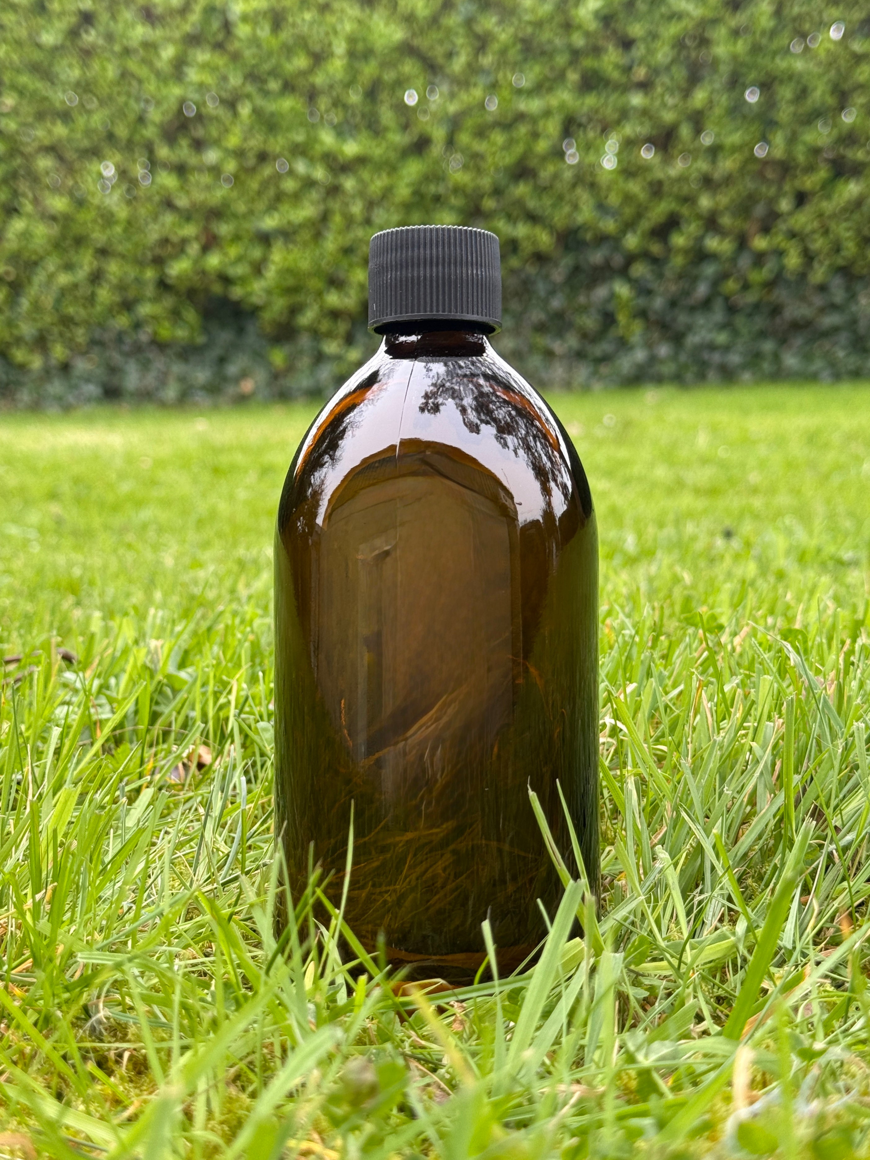 500ml Medical Round Amber Glass Bottle