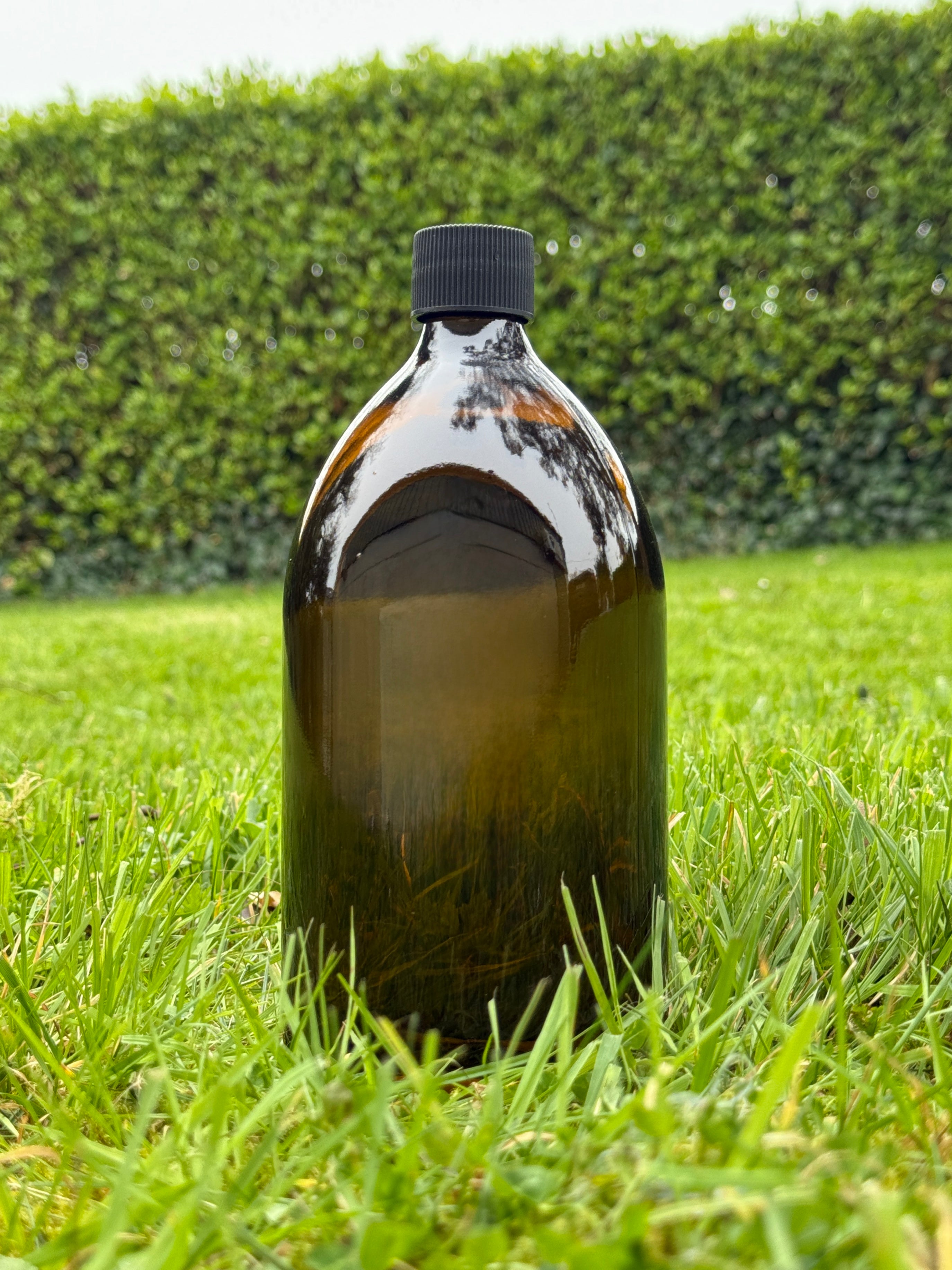 1000ml Medical Round Amber Glass Bottle