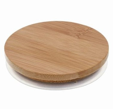 BAMBOO lid for 30cl Candle glass (silicone seal) - 81mm