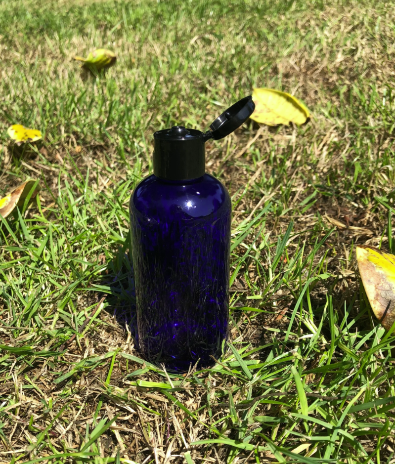 100ml Blue Boston Round (PET) Plastic Bottle