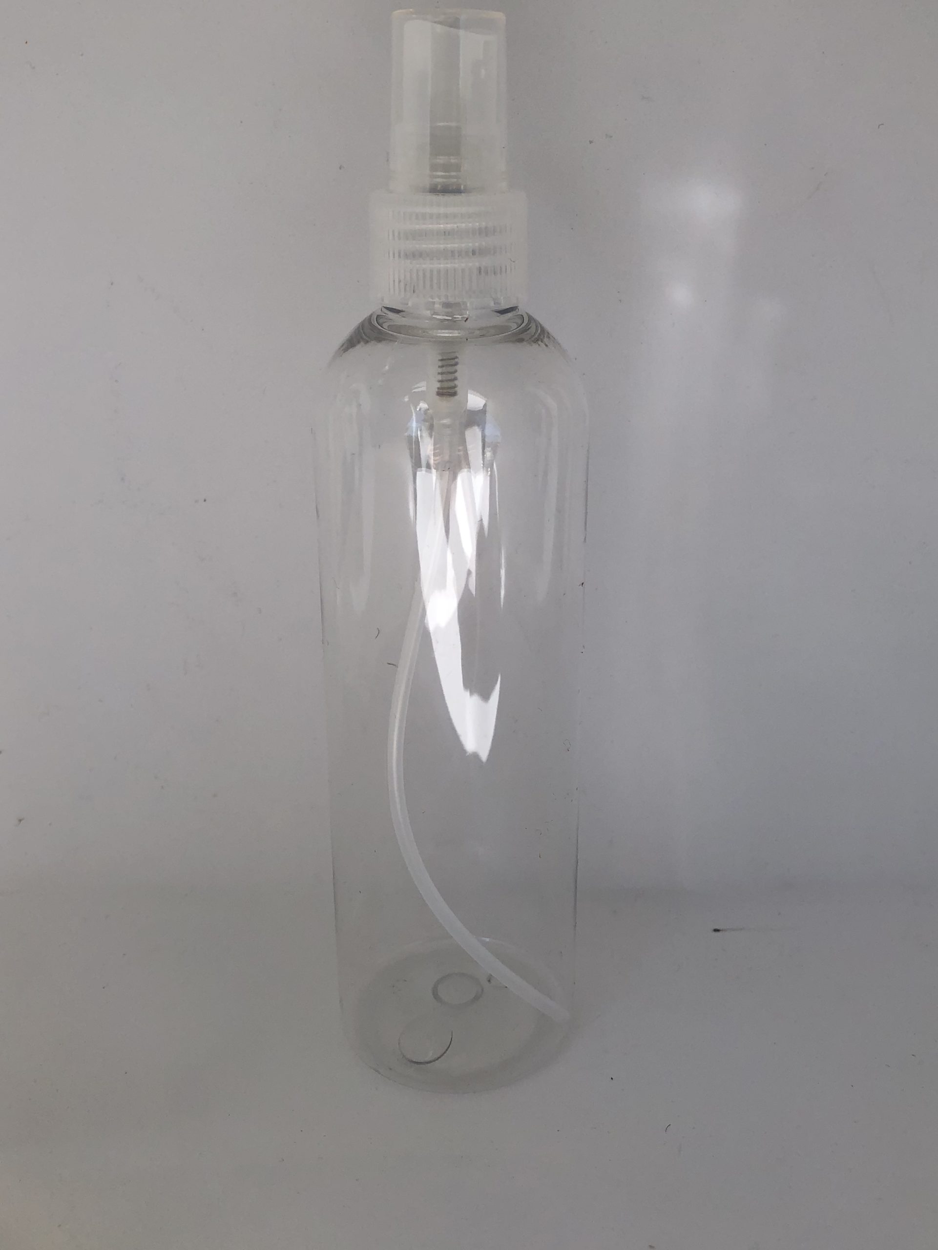 Clear PET 250ml Tall bottle (with atomiser)