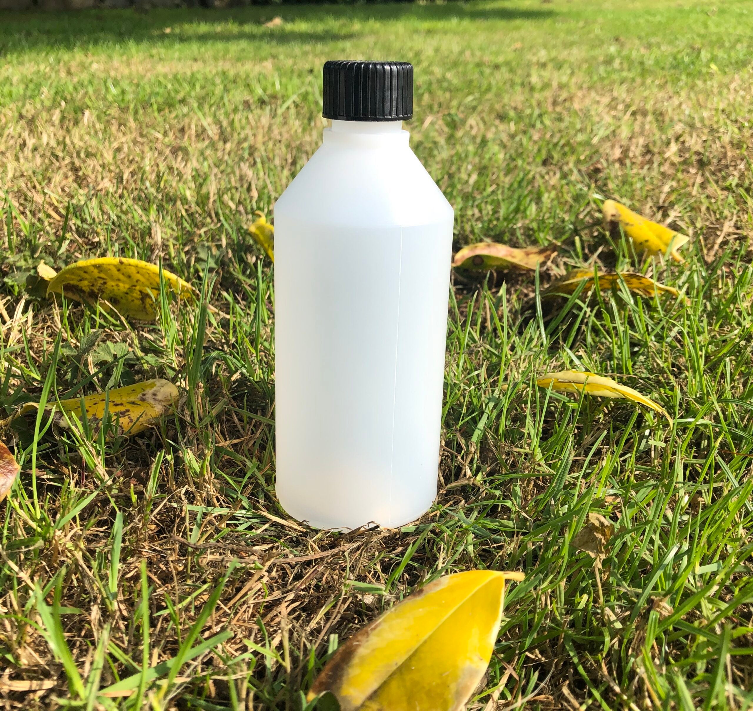 Natural HDPE Plastic Bottles - 250ml