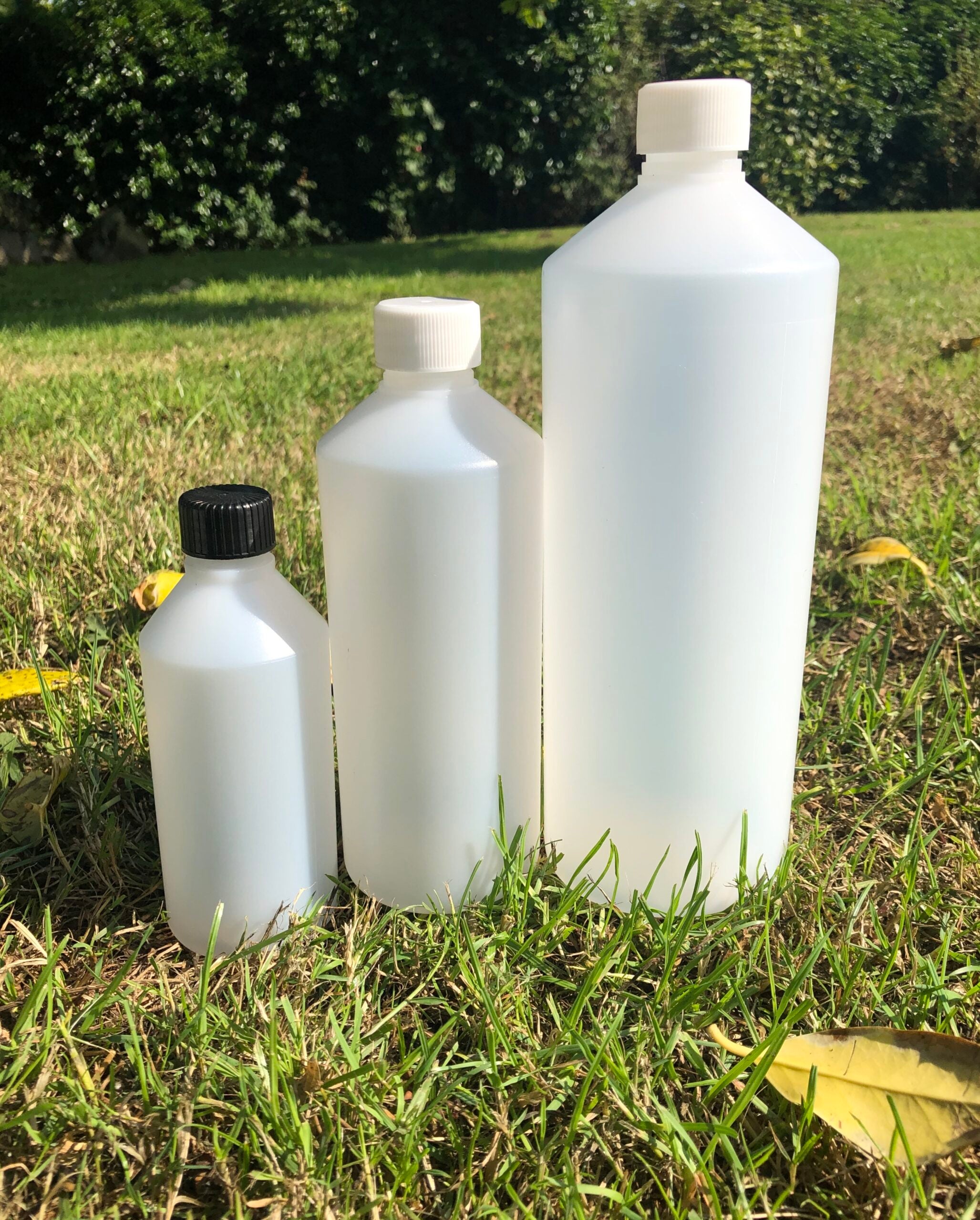 Natural HDPE Plastic Bottles - 1000ml