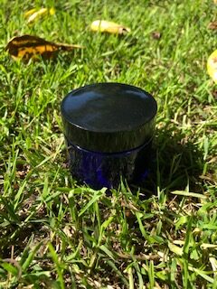 Blue Glass Jar - True Blue 'Squat' 50 ml