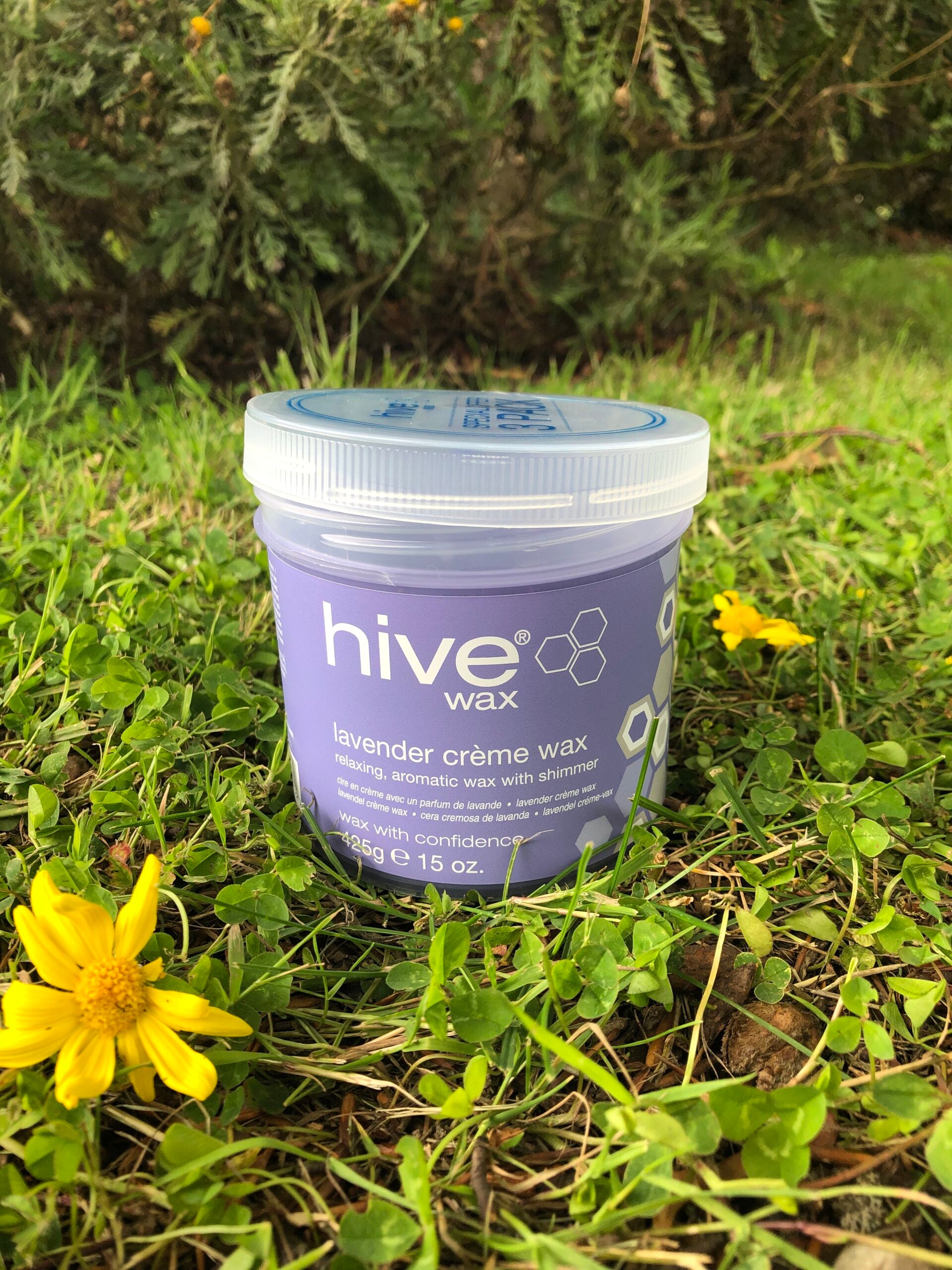 Hive Lavender Creme (with shimmer) Wax 425g